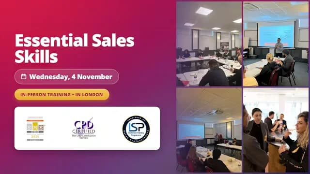 Essential Sales Skills: 1-Day In-Person Sales Training