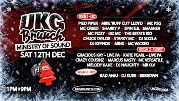 UKG Brunch Xmas Party at Ministry of Sound