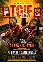TGIF at Hayatt Camberwell Every Friday