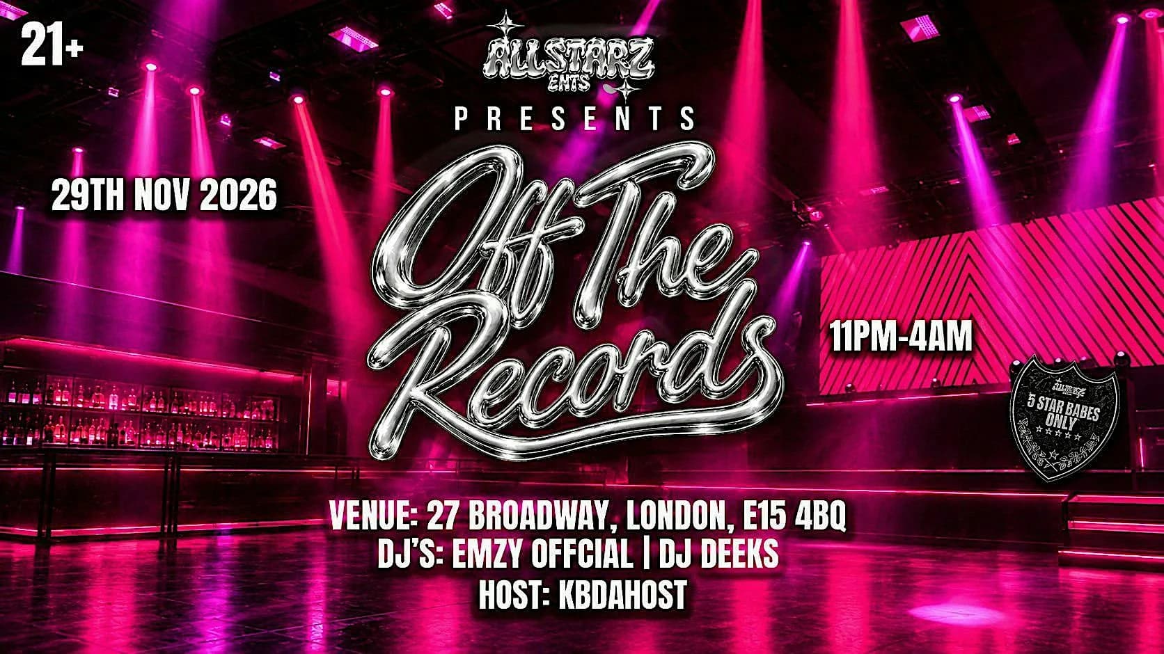 Off The Records — AllStarz Opening Party