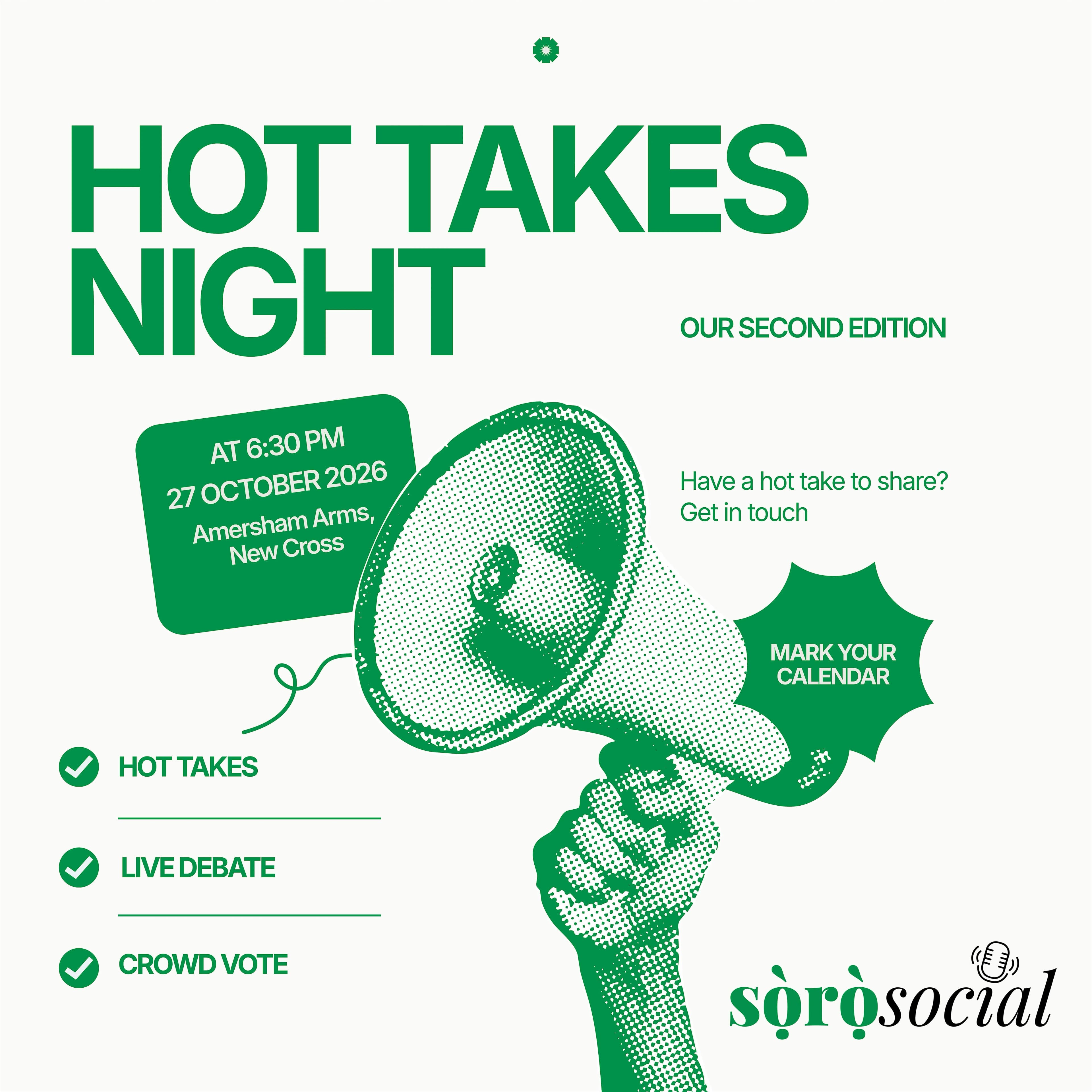 Sorọ̀ Social: Hot Takes Night – Edition #2