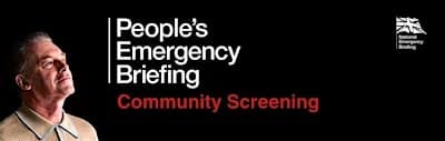 People's Emergency Briefing Screening at St Mary's Church, Battersea