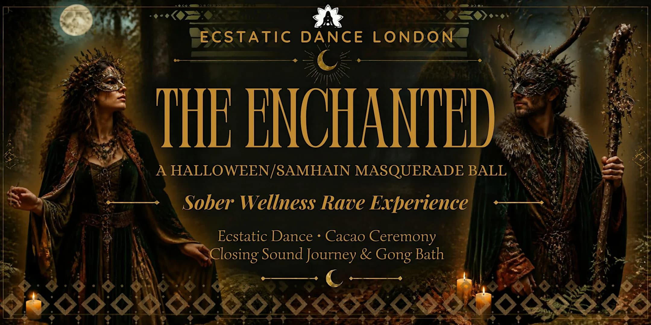 The Enchanted: Halloween Samhain Masquerade Ball - Sober Wellness Rave