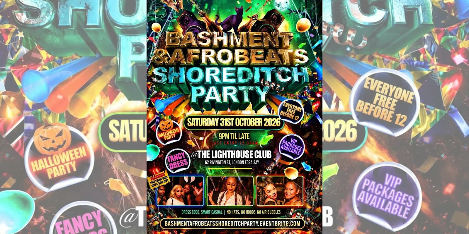 Bashment & Afrobeats Halloween Party - Shoreditch