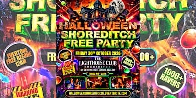 Halloween Shoreditch Free Party - Everyone Free Before Midnight