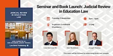 Seminar and Book Launch: Judicial Review in Education Law