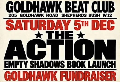 The Action Empty Shadows Book Launch - Goldhawk Fundraiser