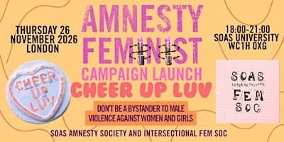 Amnesty Feminists Campaign Launch: Don't be a bystander