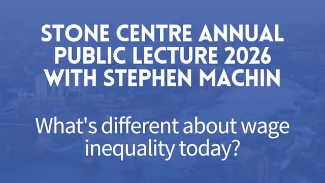 Stone Centre Annual Public Lecture 2026 with Stephen Machin