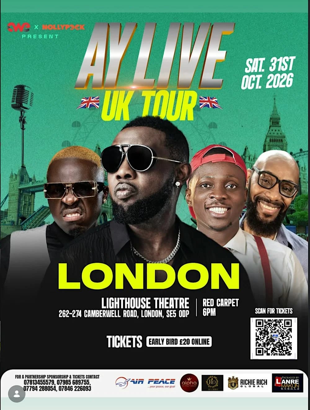 AY Live in London FT AY, Akpororo, MC Monica, Mr Cee & more